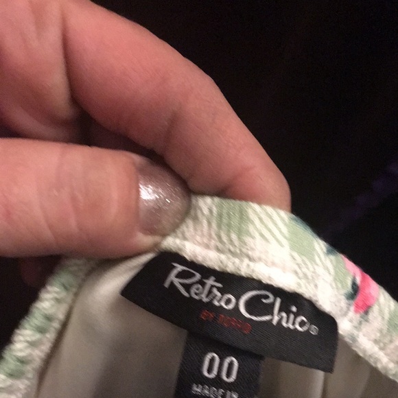 NWT TORRID Retro Chic Midi Green Plaid & Floral Dress - Picture 8 of 11